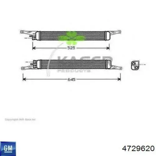  Radiador de aceite para Saab 9-5 YS3E