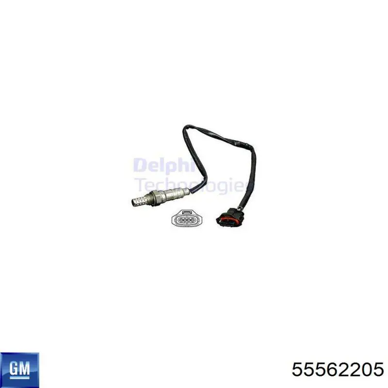 55562205 General Motors sonda lambda sensor de oxigeno para catalizador