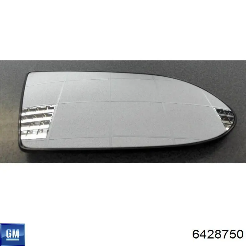 6428750 General Motors cristal de espejo retrovisor exterior derecho