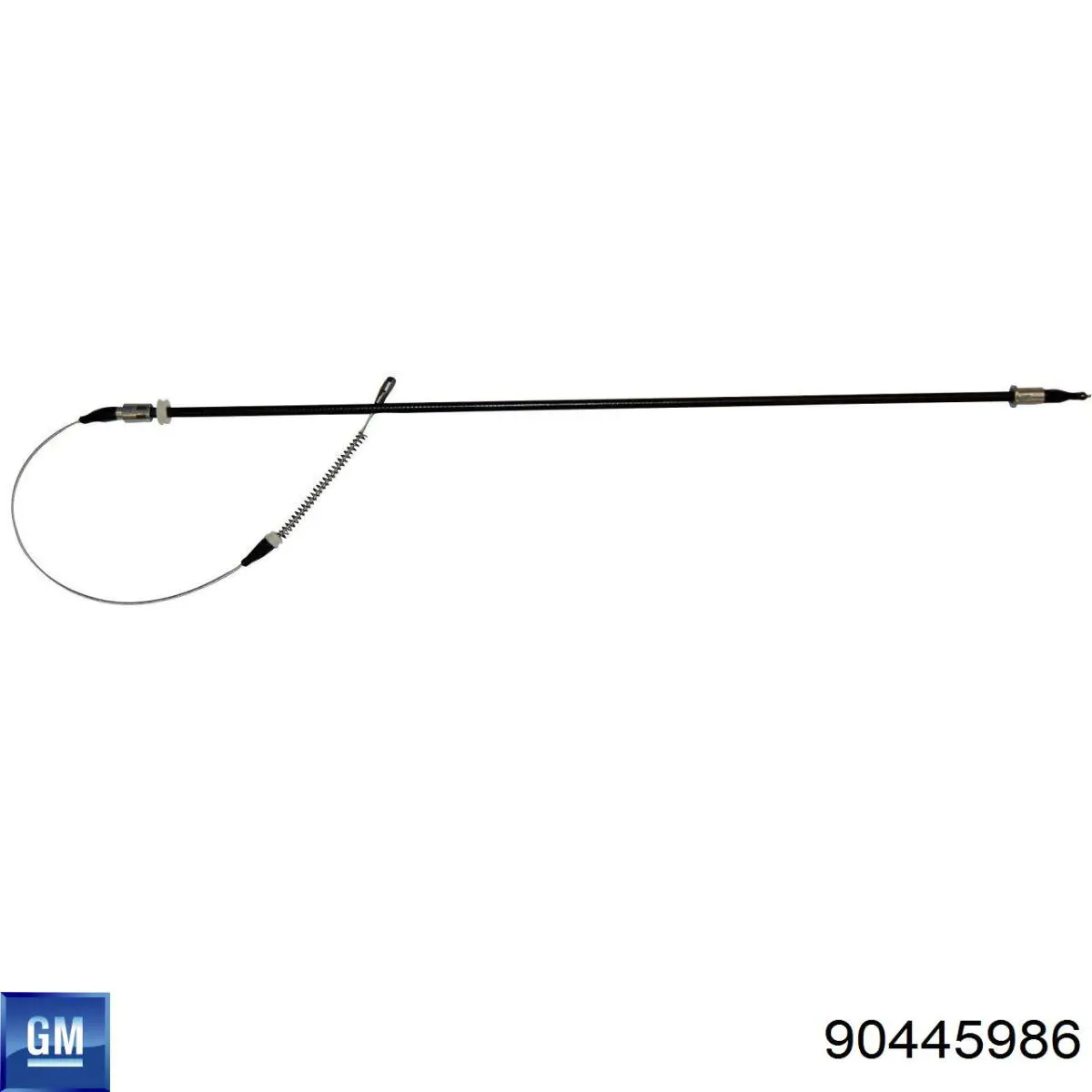 90445986 General Motors cable de freno de mano trasero derecho