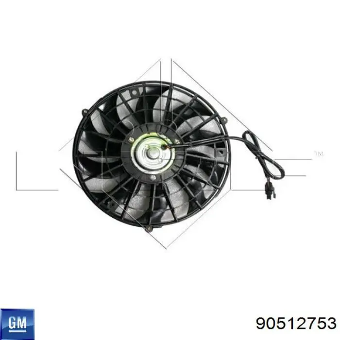 90512753 General Motors ventilador (rodete +motor refrigeración del motor con electromotor completo)