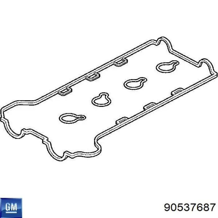 90537687 General Motors junta de la tapa de válvulas del motor