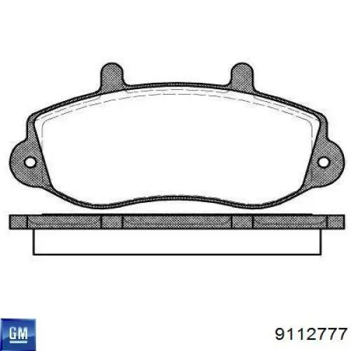 9112777 General Motors pastillas de freno delanteras