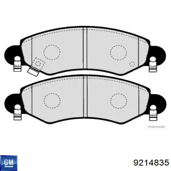 9214835 General Motors pastillas de freno delanteras