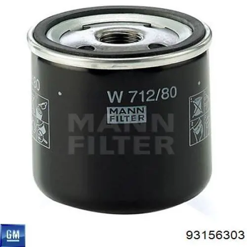 93156303 General Motors filtro de aceite