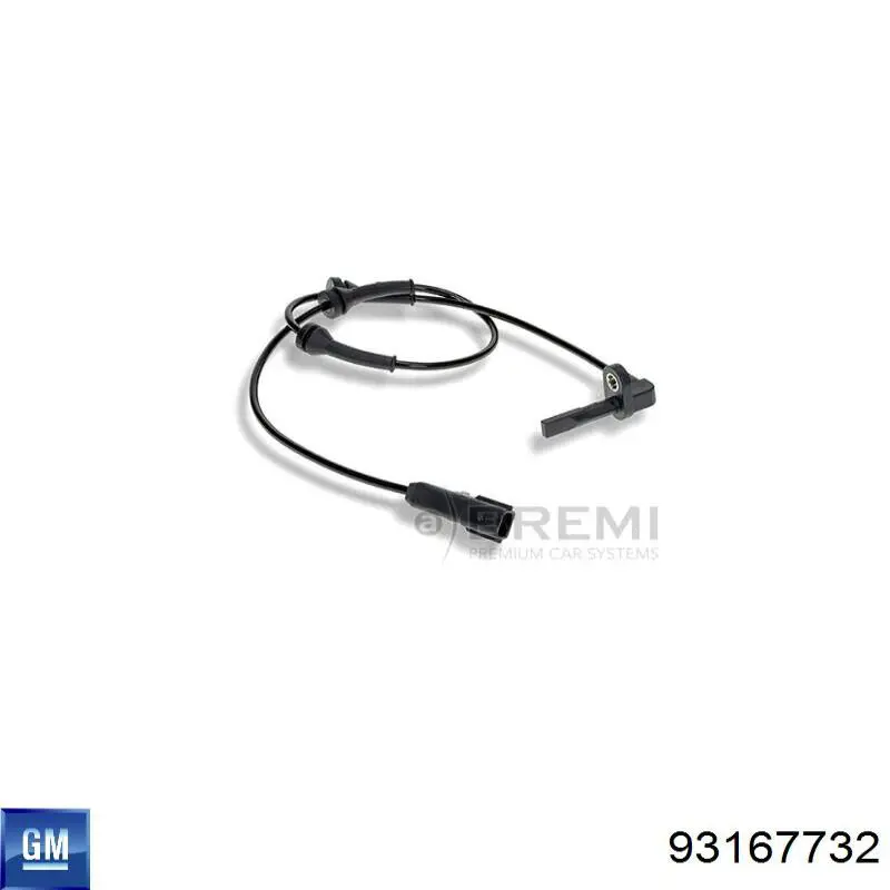 93167732 General Motors sensor abs trasero