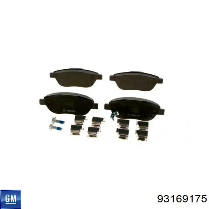 93169175 General Motors pastillas de freno delanteras