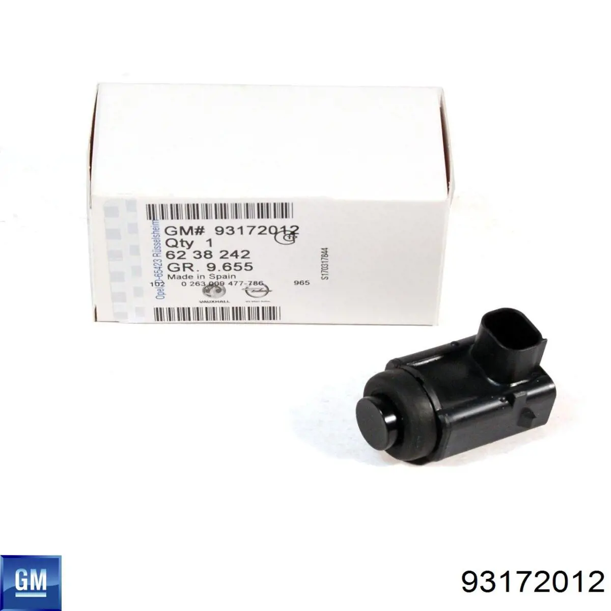 93172012 General Motors sensor alarma de estacionamiento trasero