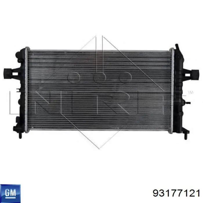 93177121 General Motors radiador refrigeración del motor