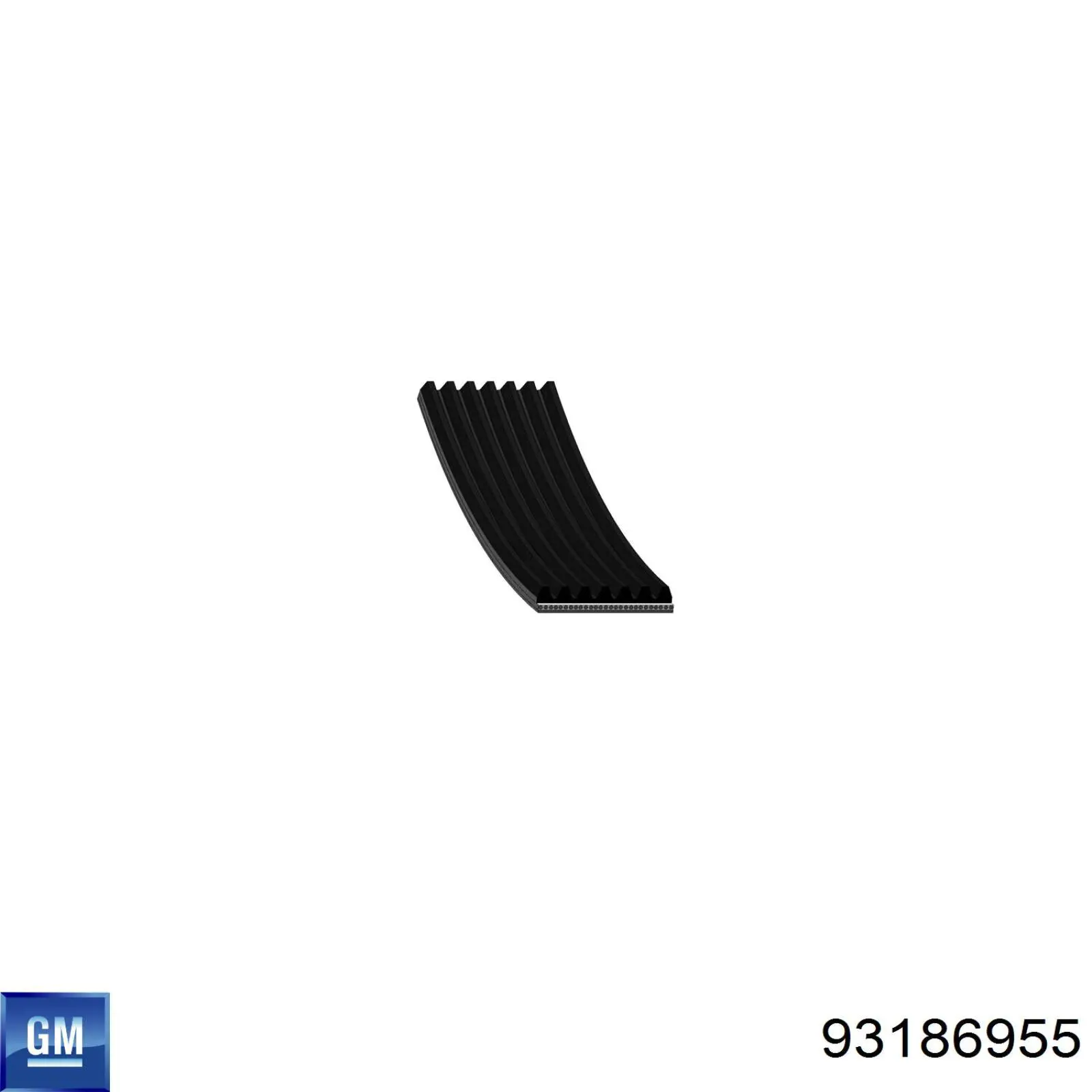 93186955 General Motors correa trapezoidal