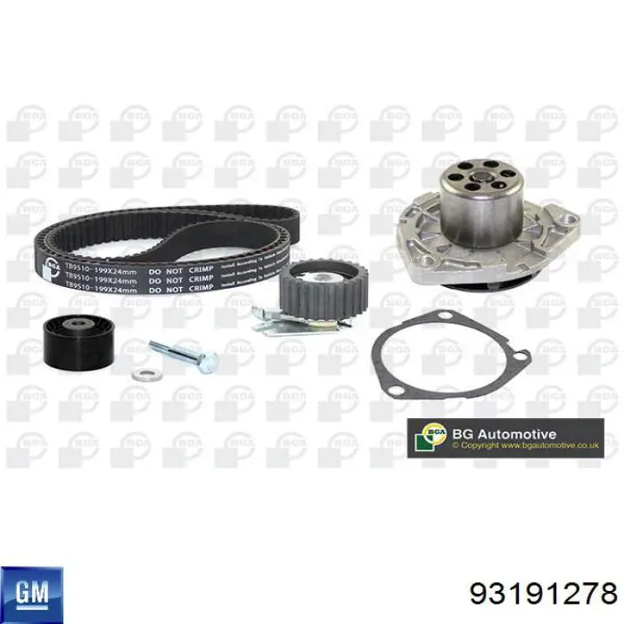 93191278 General Motors kit correa de distribución