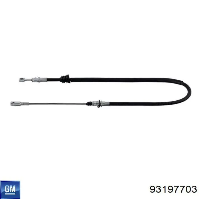 93197703 General Motors cable de freno de mano delantero