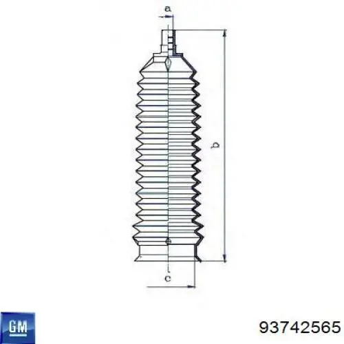 93742565 General Motors fuelle, dirección