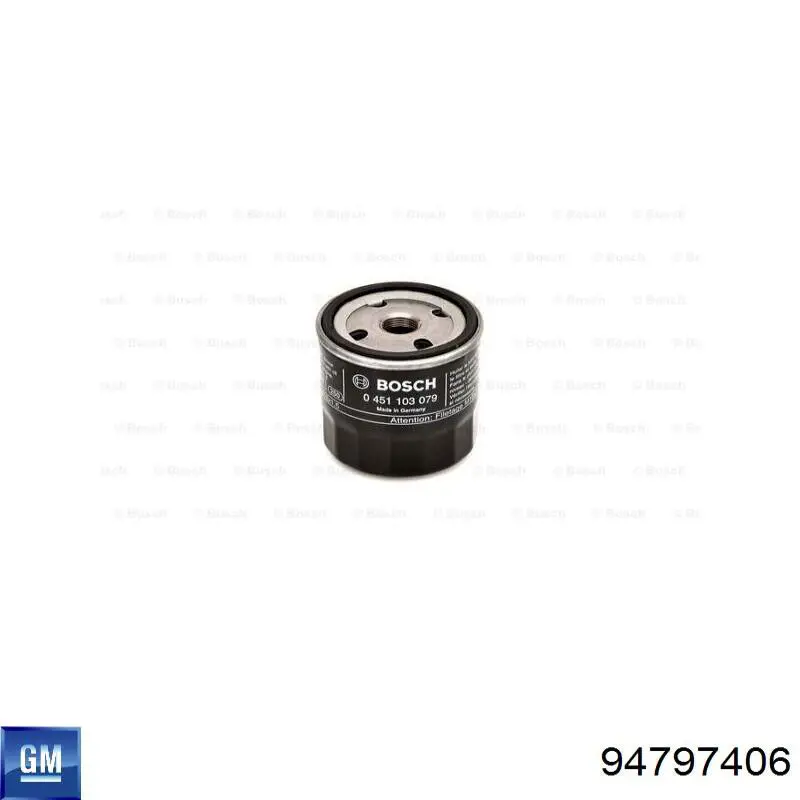 94797406 General Motors filtro de aceite