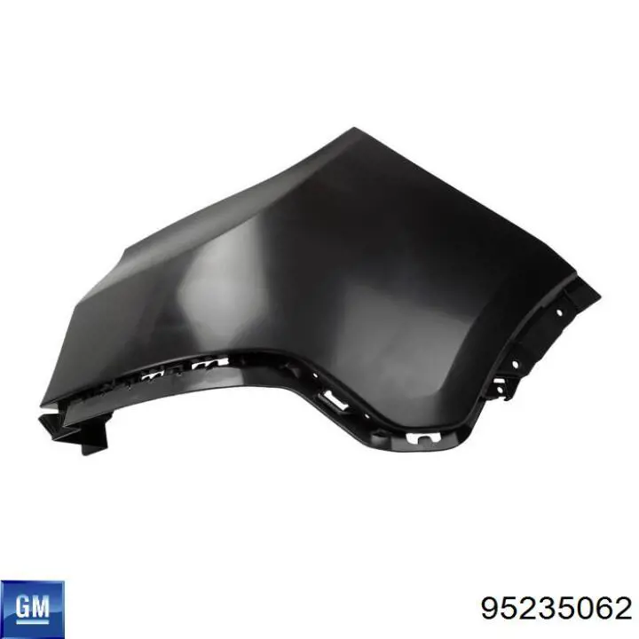  Moldura de parachoques delantero izquierdo para Opel Mokka 