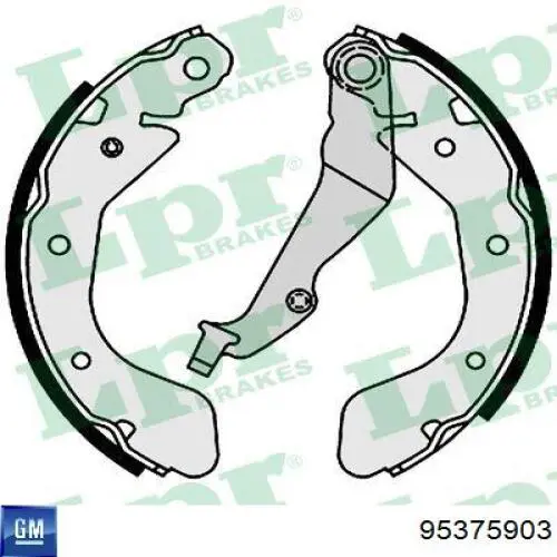 95375903 Opel zapatas de frenos de tambor traseras