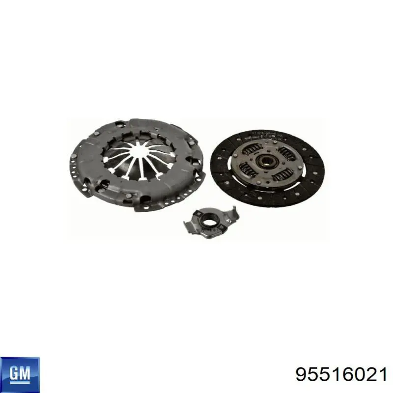 961884 Kawe kit de embrague (3 partes)