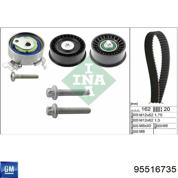 95516735 General Motors kit correa de distribución