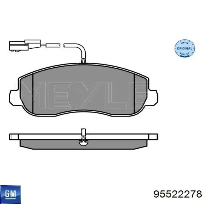 95522278 General Motors pastillas de freno delanteras