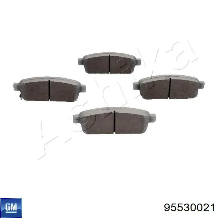 95530021 General Motors pastillas de freno traseras