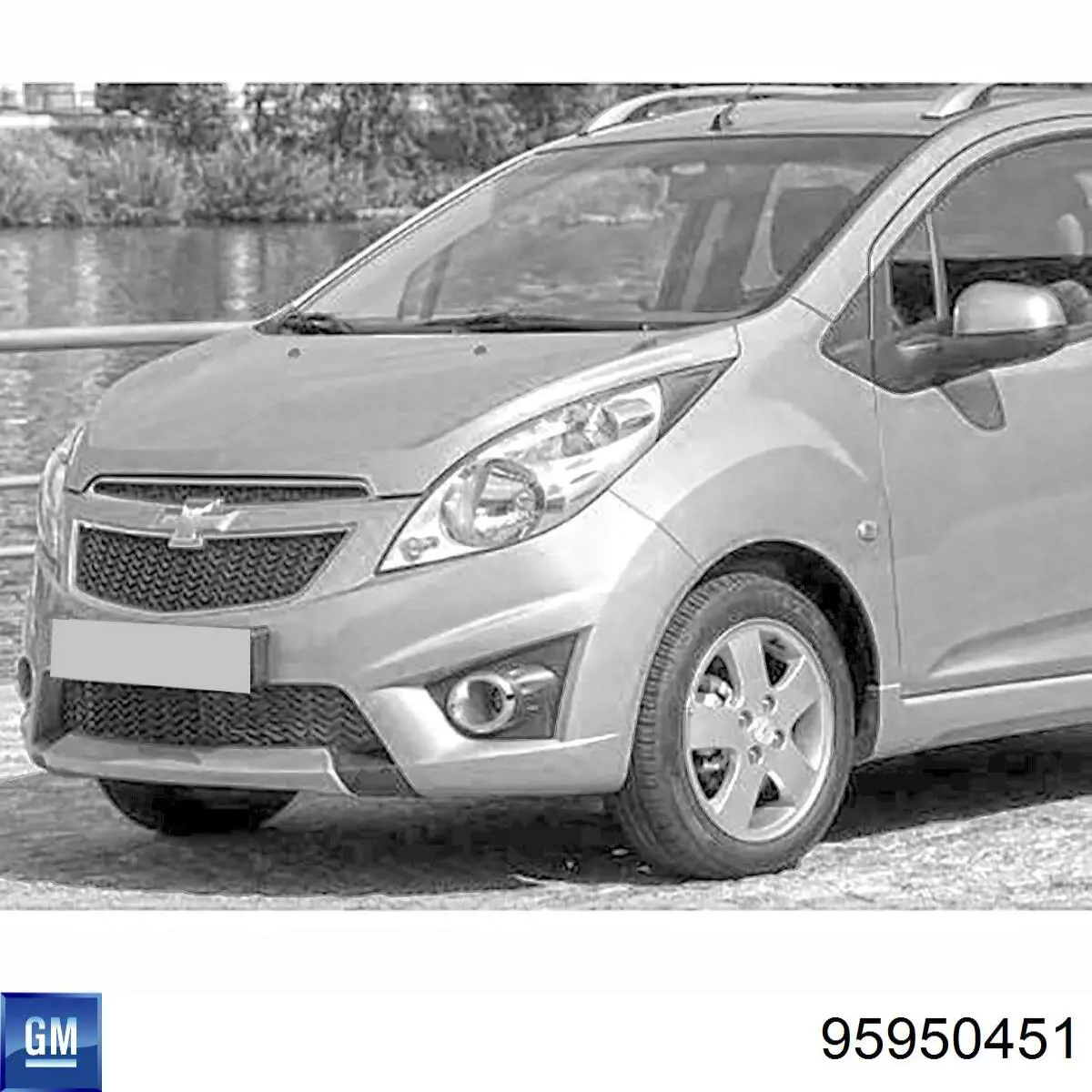  Guardabarros delantero izquierdo para Chevrolet Spark (Matiz) M300