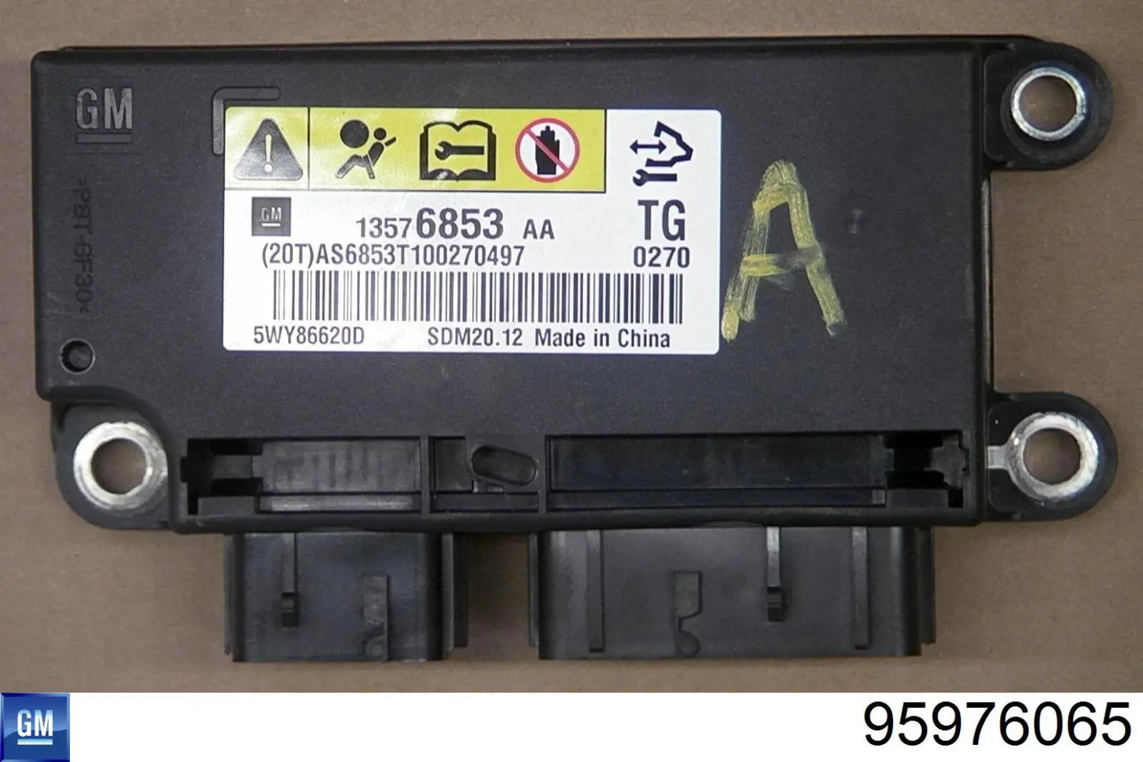 95976065 General Motors sensor abs trasero derecho