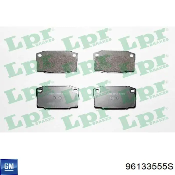 96133555S General Motors pastillas de freno delanteras