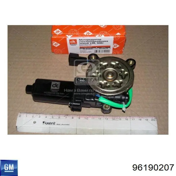 96190207 General Motors motor eléctrico, elevalunas, puerta trasera izquierda