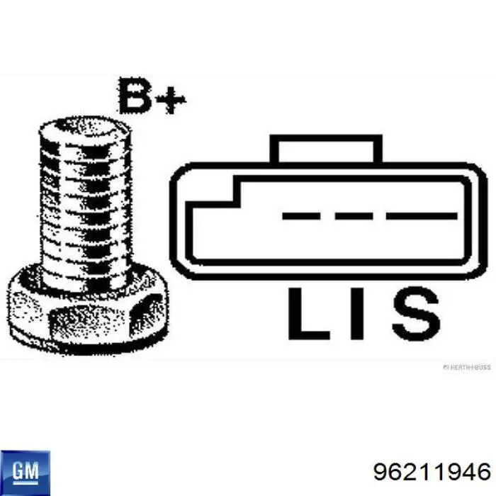 96211946 General Motors alternador