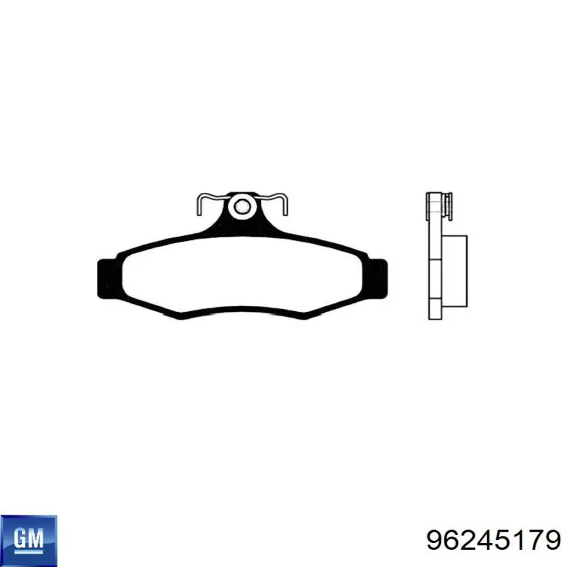 96245179 General Motors pastillas de freno traseras