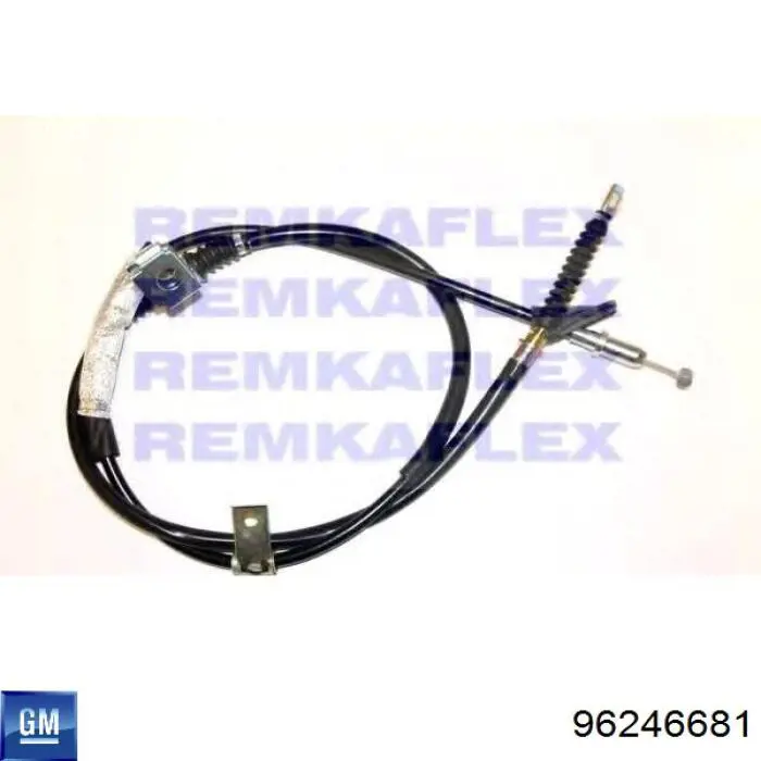 96246681 General Motors cable de freno de mano trasero derecho