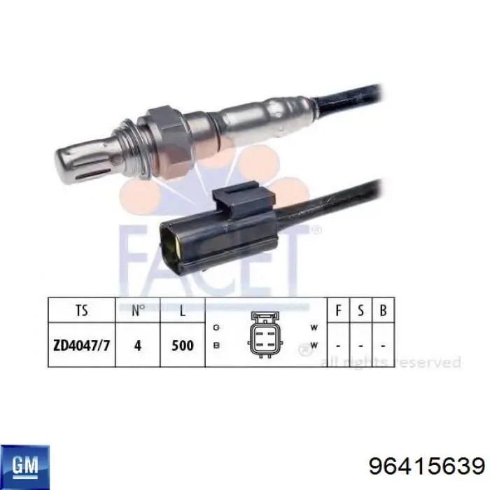 96415639 General Motors sonda lambda