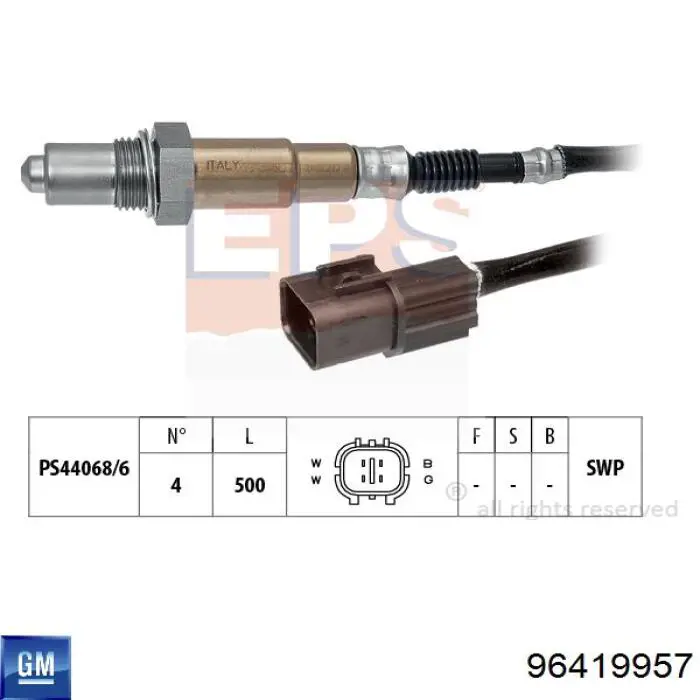 96419957 General Motors sonda lambda