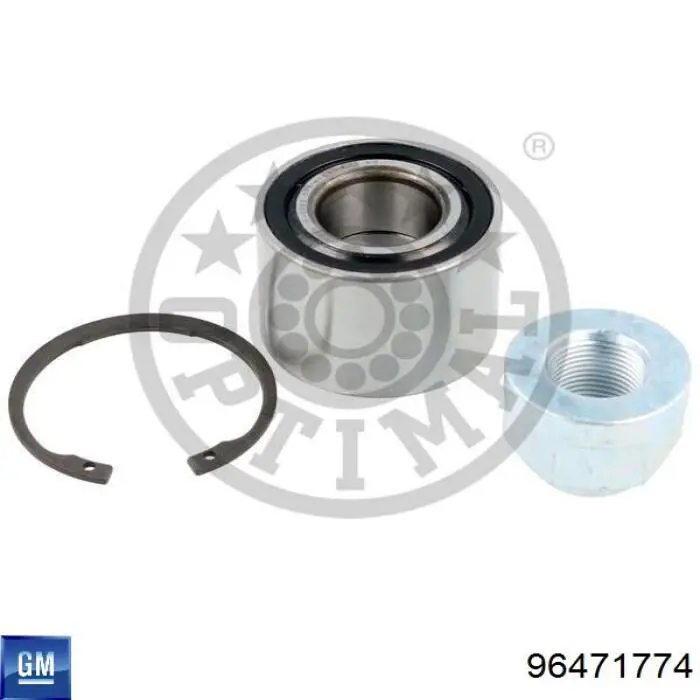 96471774 General Motors cubo de rueda trasero