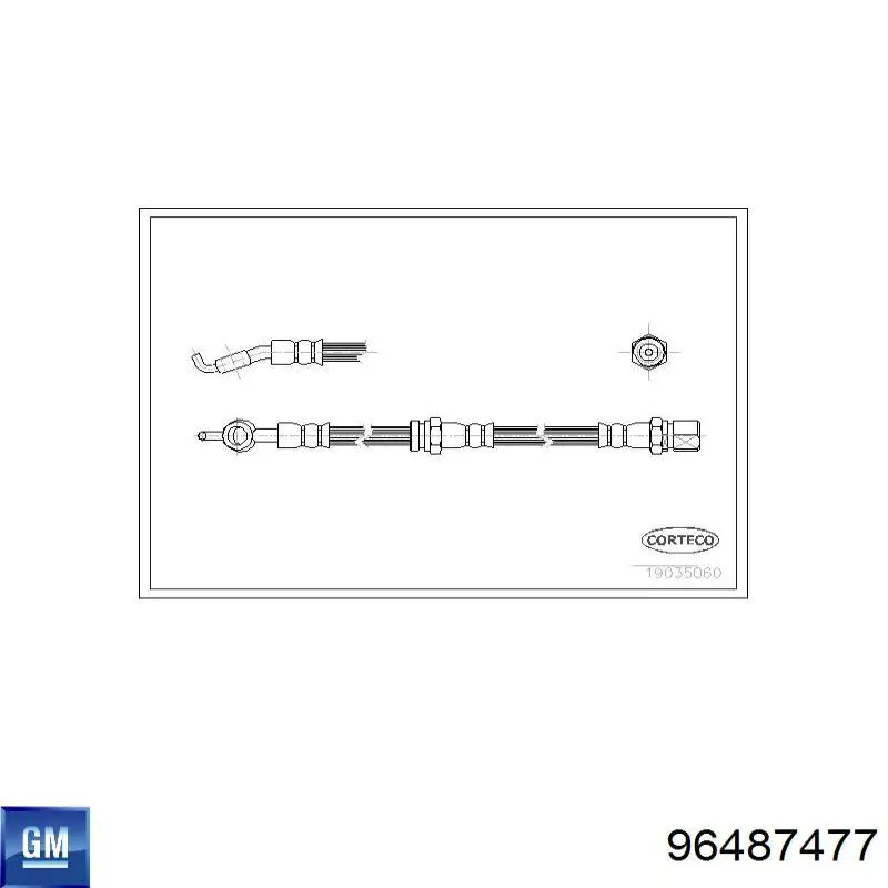  Latiguillo de freno delantero para Daewoo Magnus 