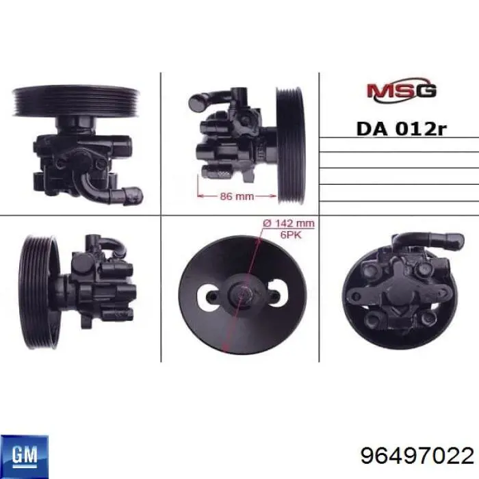  Bomba hidráulica de dirección para Chevrolet Evanda V200