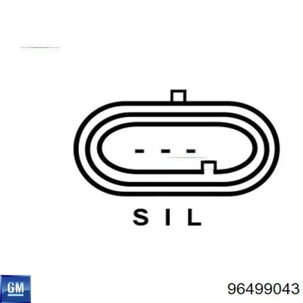 96499043 General Motors alternador