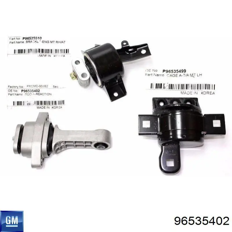 96535402 General Motors soporte de motor trasero