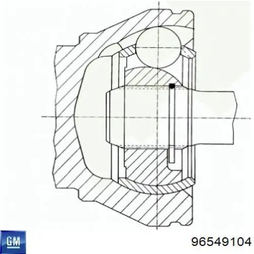 96549104 Opel árbol de transmisión delantero derecho