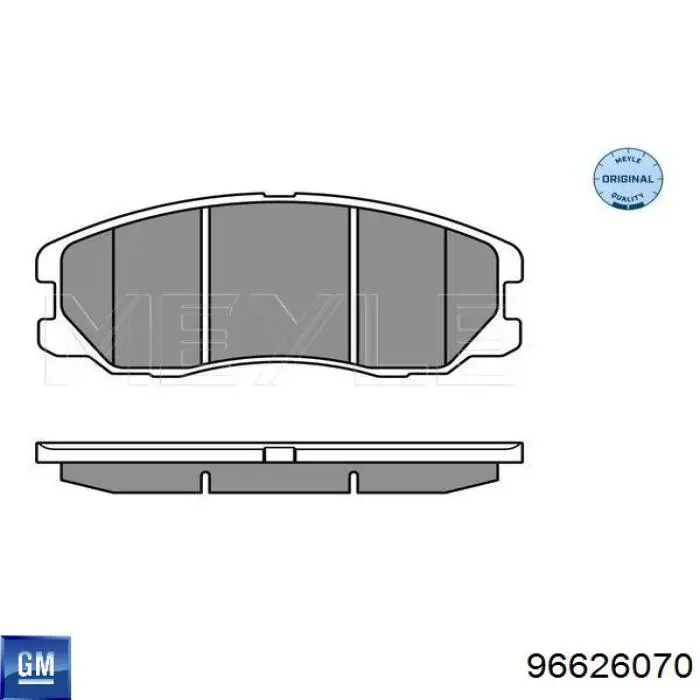 96626070 General Motors pastillas de freno delanteras