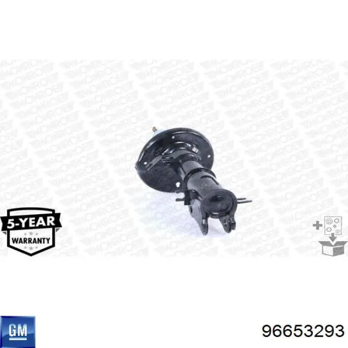 96653293 General Motors amortiguador delantero izquierdo