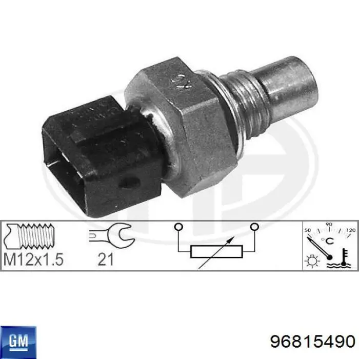 96815490 General Motors sensor de temperatura del refrigerante