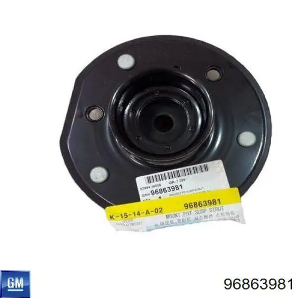 96863981 General Motors soporte amortiguador delantero