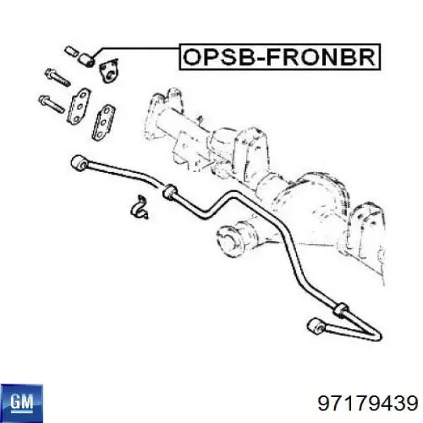  Casquillo de barra estabilizadora trasera para Opel Frontera 6B