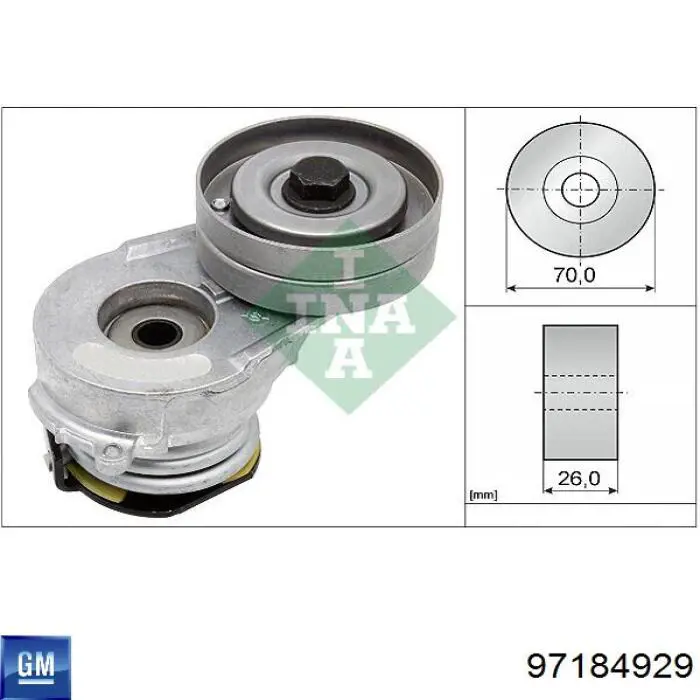 MAMPQ0176 Polcar tensor de correa, correa poli v