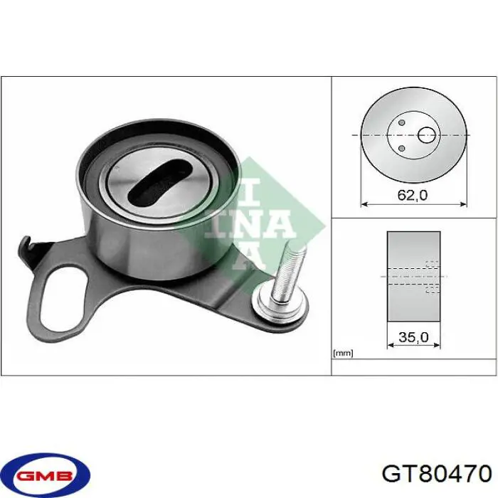 GT80470 GMB tensor, correa dentada