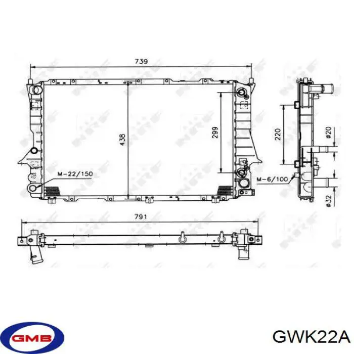 GWK22A GMB bomba de agua