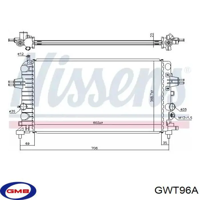 GWT96A GMB bomba de agua