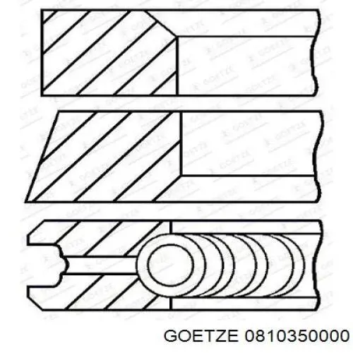 30883403 Volvo juego de aros de pistón para 1 cilindro, std