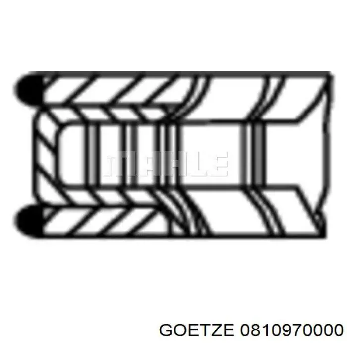 08-109700-00 Goetze juego de aros de pistón para 1 cilindro, std